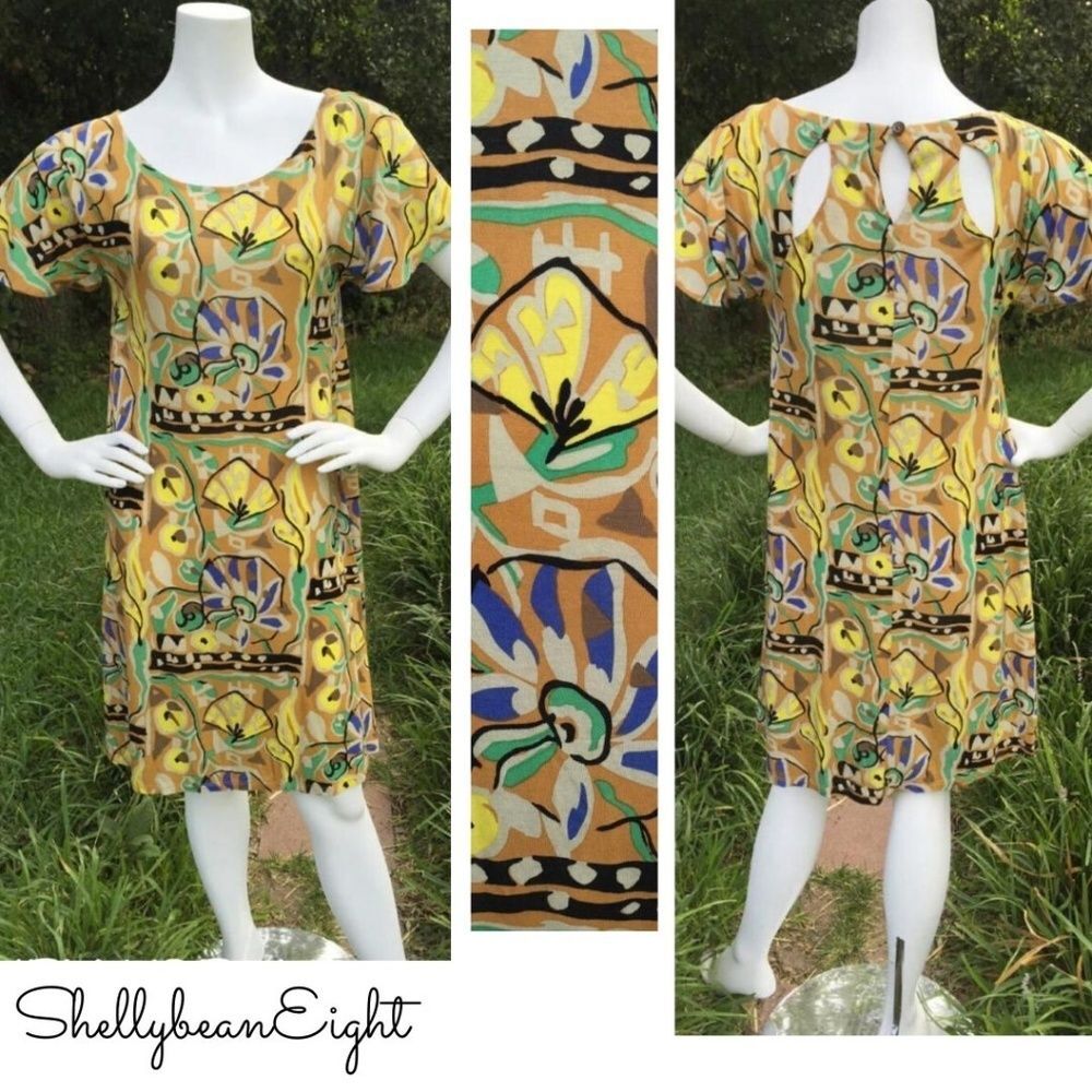 ANTHROPOLOGIE Vanessa Virginia MINA Dress M 8 10